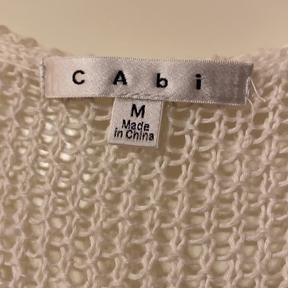 Cabi Cream Knit Tank Size Medium - Picture 2 of 3